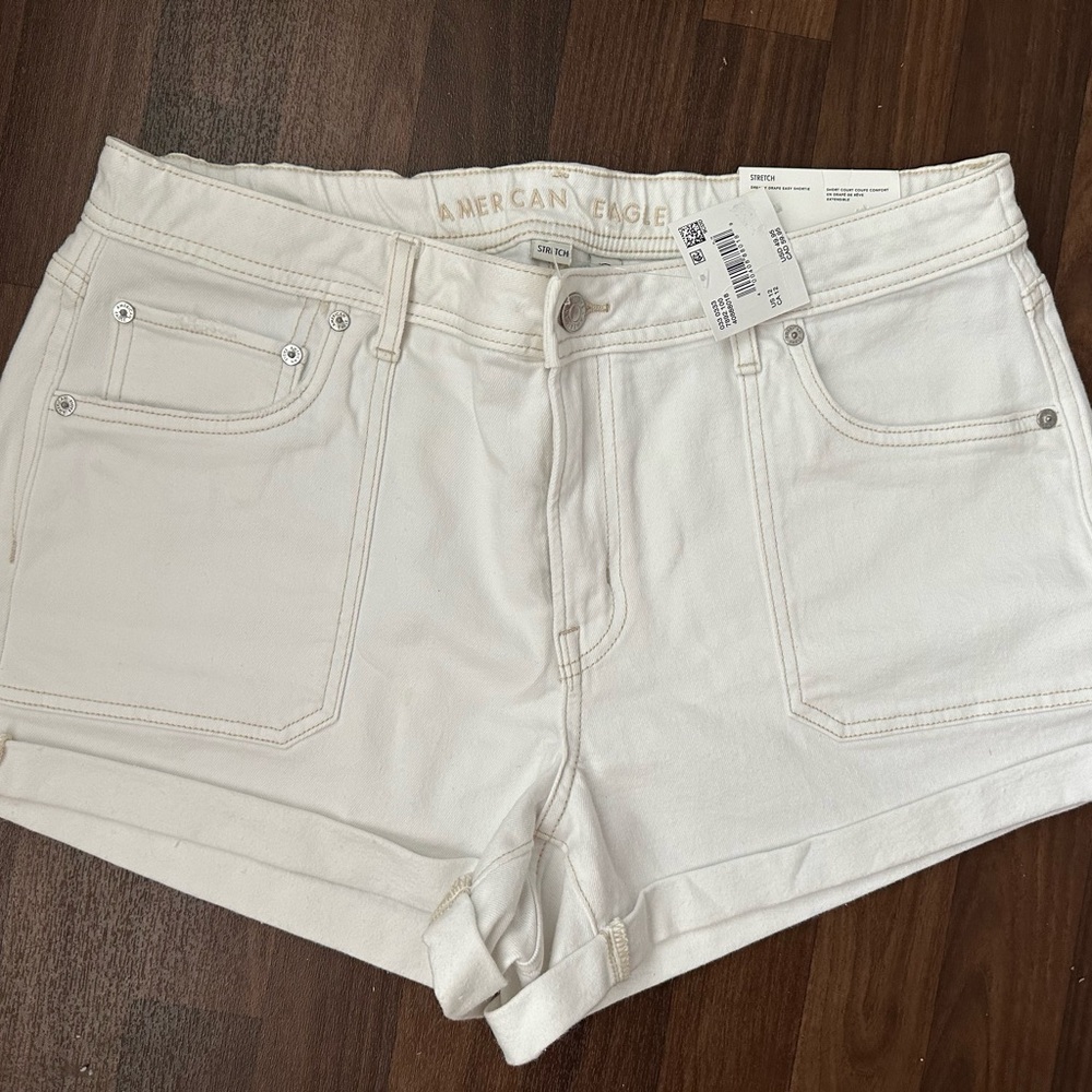 American Eagle Outfitters Women's White Jean Shorts size 12